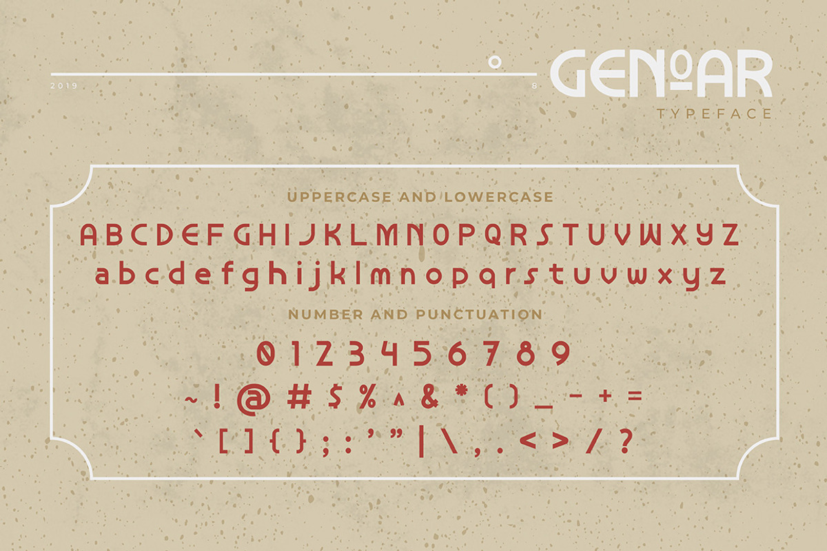 Genoar Typeface + BONUS preview 2