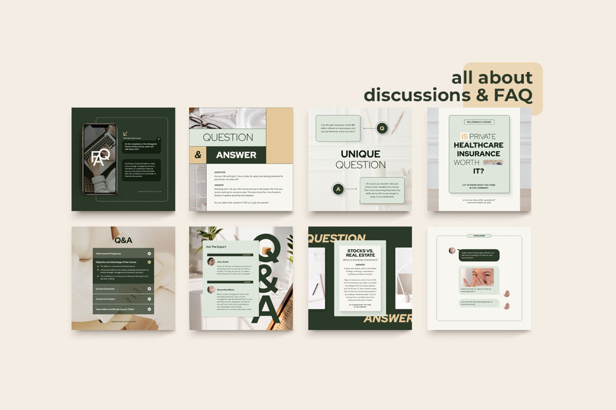 Financial Instagram Creator CANVA PS, a Social Media Template by Eviory (Photo 21 of 34)