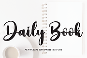 Daily Book | Script Font, a Script Font by Scratchones (Thumbnail 1 of 8)