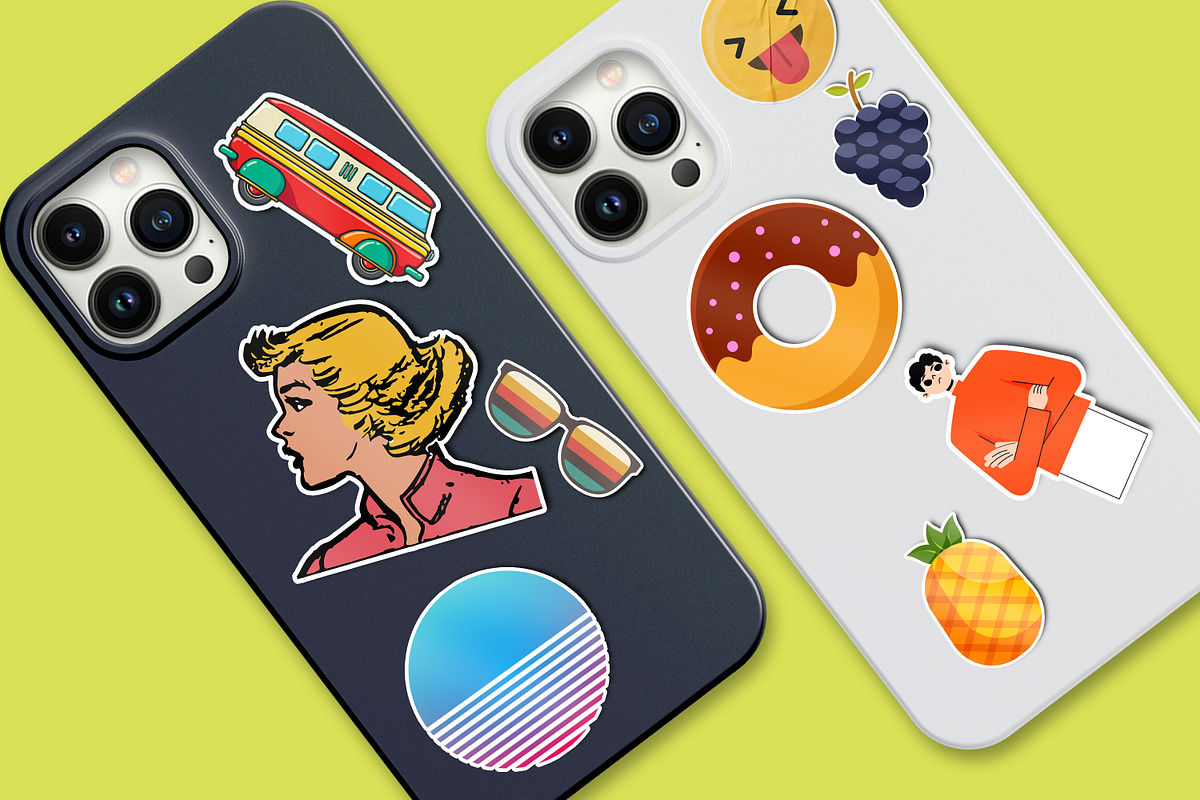 Custom Sticker Mockup, a Packaging Mockup by Defa Visual (Photo 7 of 12)