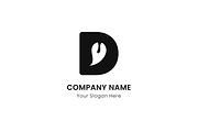 D Leaf Water Logo Template, a Branding & Logo Template by IndraSign (Thumbnail 3 of 3)