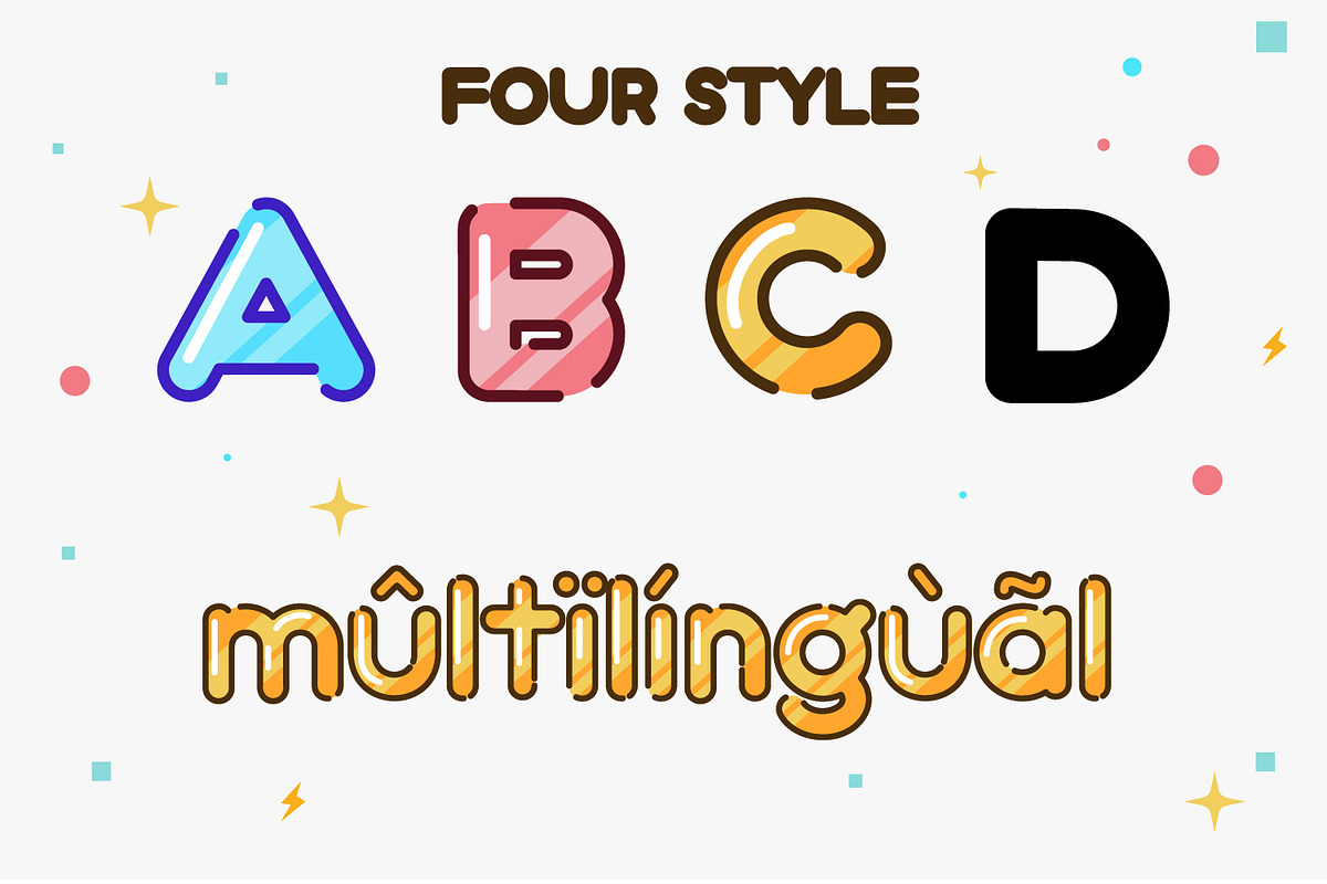 Bubblio Glaze – Playful Bubble Displ, a Handwritten Font by Rashdrawn (Photo 2 of 7)