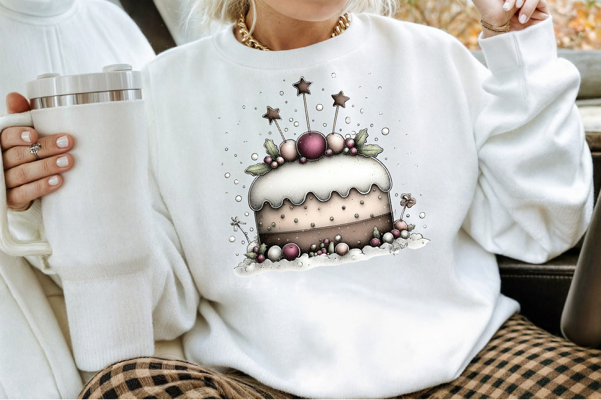 Watercolor Set Christmas Cakes, an Illustration by Sublimation Artist (Photo 4 of 6)