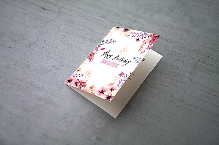 Invitation & Greeting Card Mockups, a Print Template by 2dsight