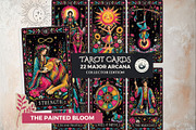 The Painted Bloom Tarot Major Arcana, a Decorative Illustration by ThatsDesignArt (Thumbnail 1 of 11)