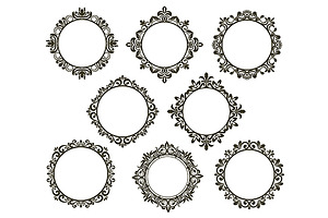 Vintage Floral Frames Set