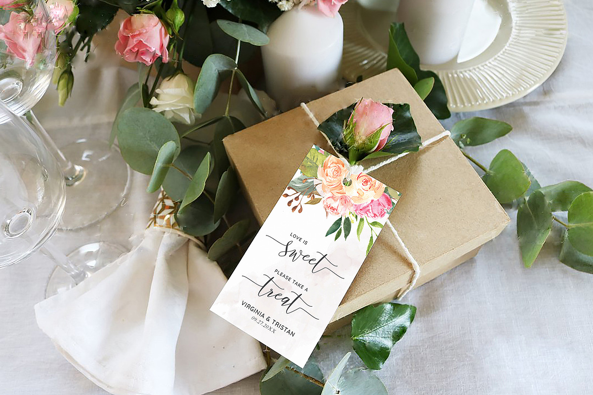 Gift Favor Tags Canva Template, an Invitation Template by ShineOnWedding (Photo 1 of 8)