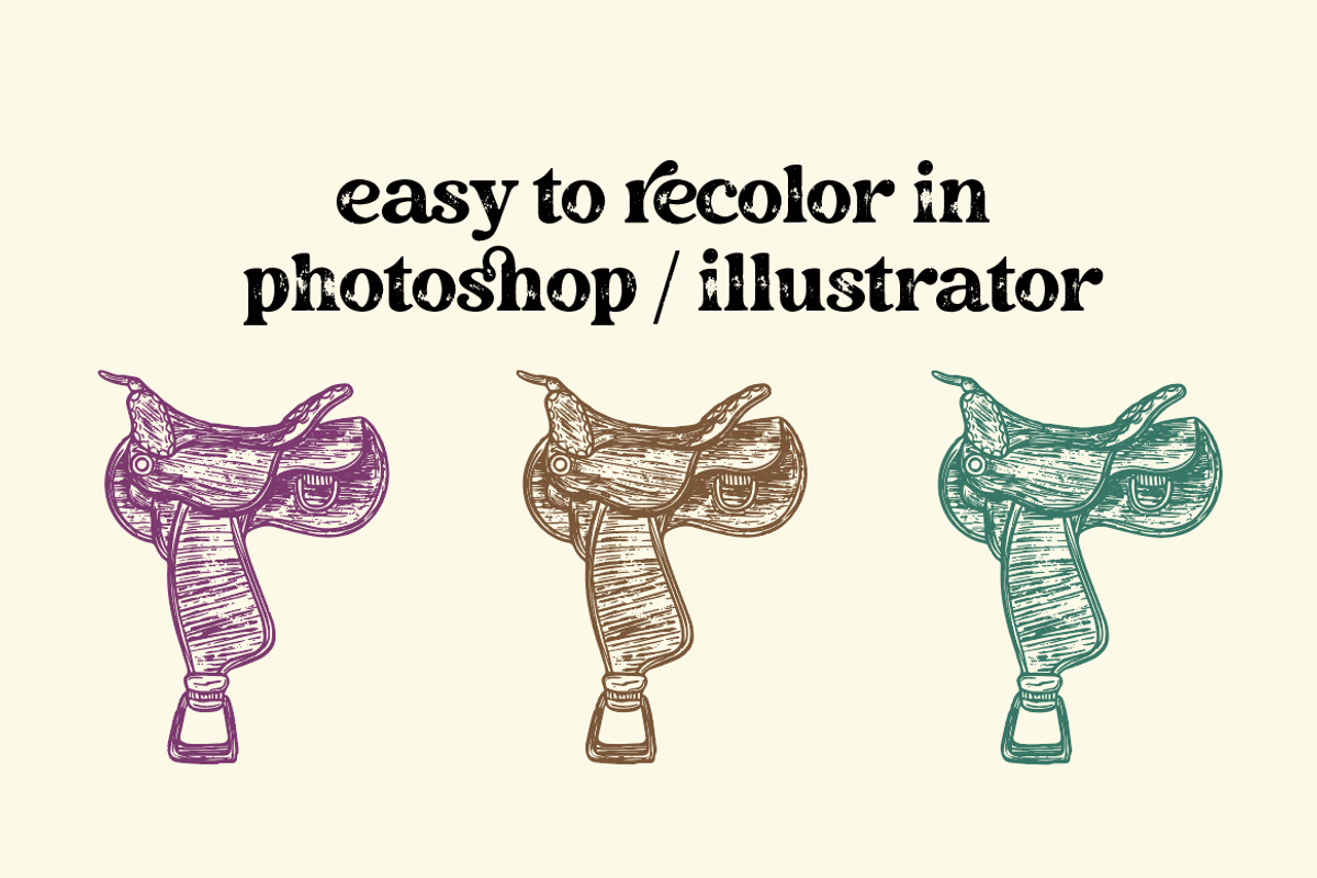 Western Cowgirl Essentials Graphics, an Object Illustration by cmfgraphics (Photo 3 of 4)