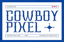 Cowboy Pixel - Western Pixel Font
