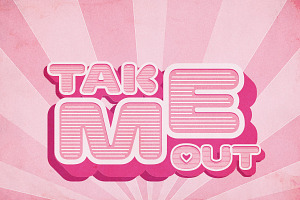 Pink Power - 3D Layered Font