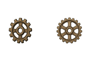 Gears representing mechanical, an Industrial Photo by ZinetroN