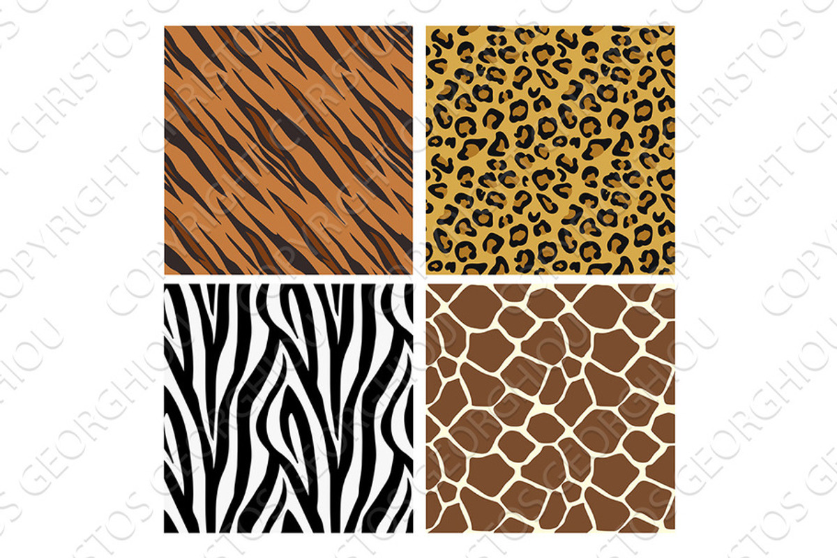 Animal Print Pattern Seamless Tiles, an Animal Illustration by Christos ...