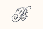 Ornate Victorian Drop Capitals, a Script Font by Century Library (Thumbnail 4 of 6)