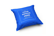 Square Pillow Mockup Template Set, a Household Mockup by DesignRushMarket (Thumbnail 2 of 11)