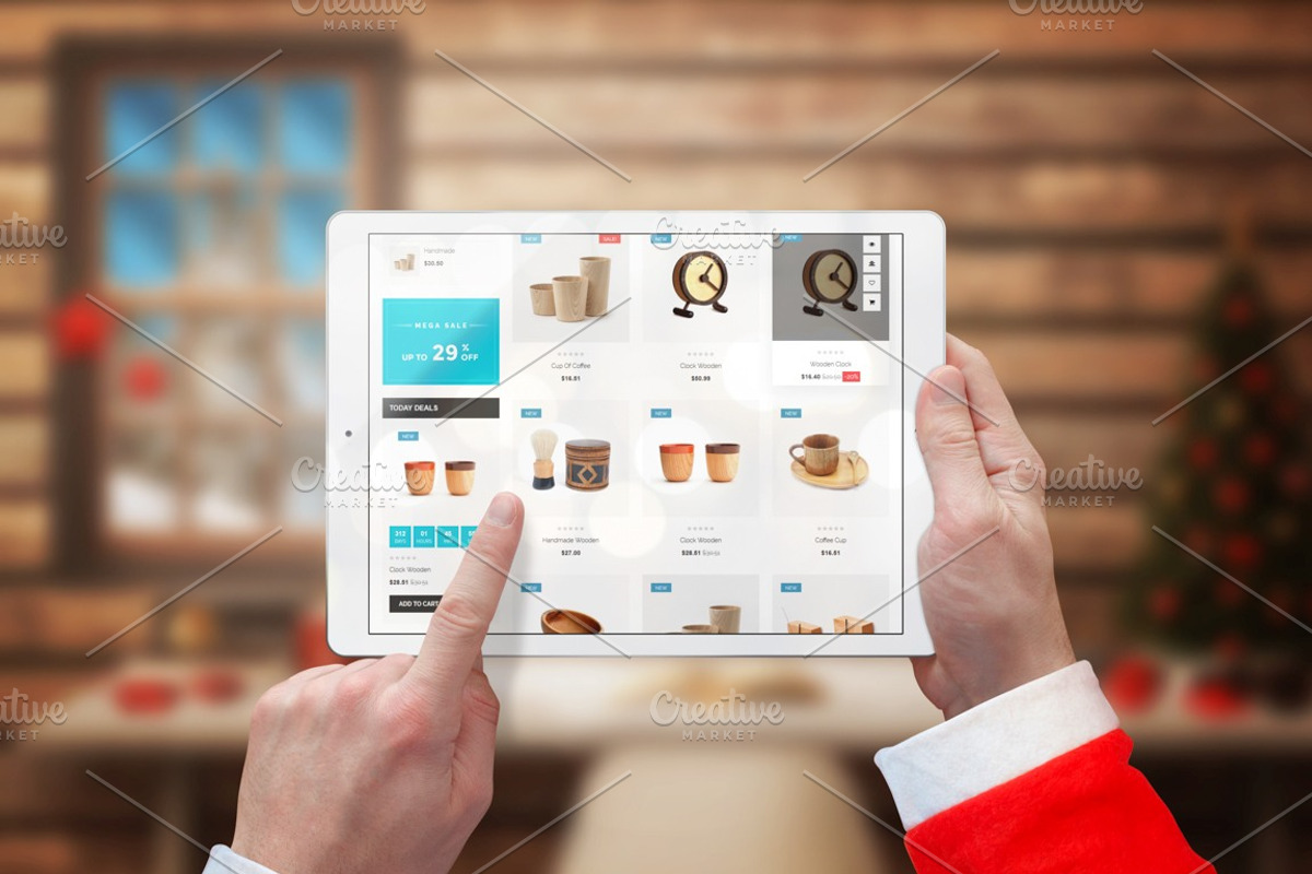 Santa Claus Christmas Mockup, a Household Mockup by RSplaneta (Photo 7 of 9)