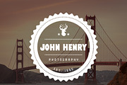 John Henry Premium Photography Hipst, a Branding & Logo Template by SweetShutterStyle (Thumbnail 3 of 3)