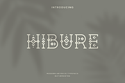 Hibure - Modern Artdeco Typeface, a Serif Font by Letterna (Thumbnail 1 of 4)