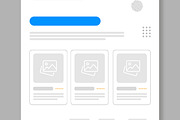 Wireframe Landing Page Layout, a Landing Page Template by ContestDesign (Thumbnail 5 of 6)
