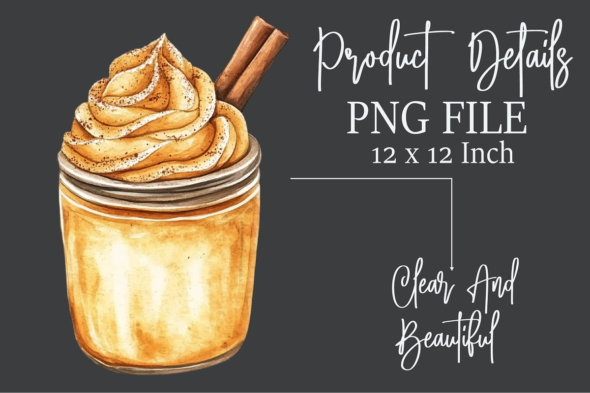Watercolor Fall Mason Jars Clipart, an Illustration by Rose Art (Photo 7 of 7)