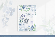 Soft Blue Watercolor Floral Set, an Illustration by One and Only Paper (Thumbnail 6 of 7)