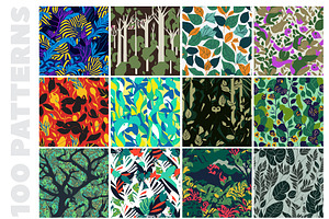 100 Eclectic Vibrant Patterns