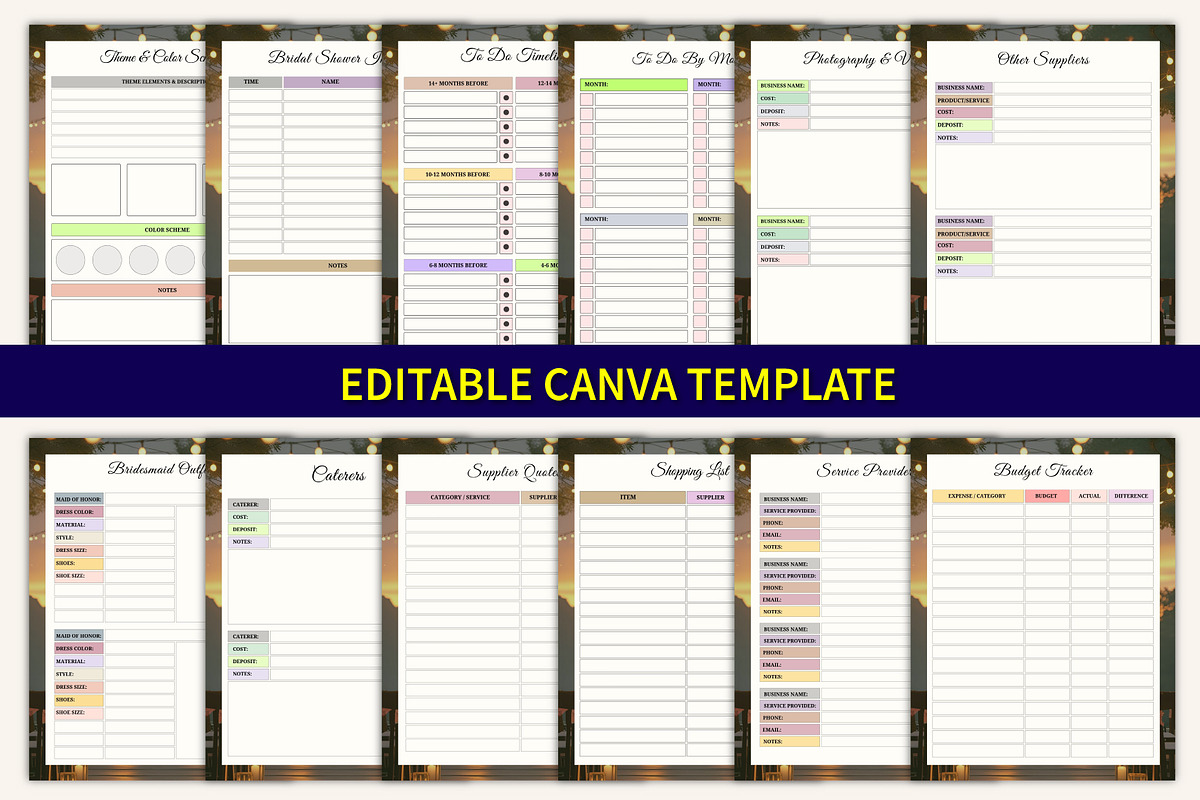 2026 Wedding Planning Companion, a Stationery Template by Designmela01 (Photo 5 of 10)