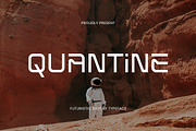 Quantine - Futuristic Font, a Script Font by AQR Studio (Thumbnail 1 of 8)