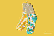 Mid Calf Crew Socks 2 Mock-up, a Packaging Mockup by Branda Keeps (Thumbnail 10 of 17)