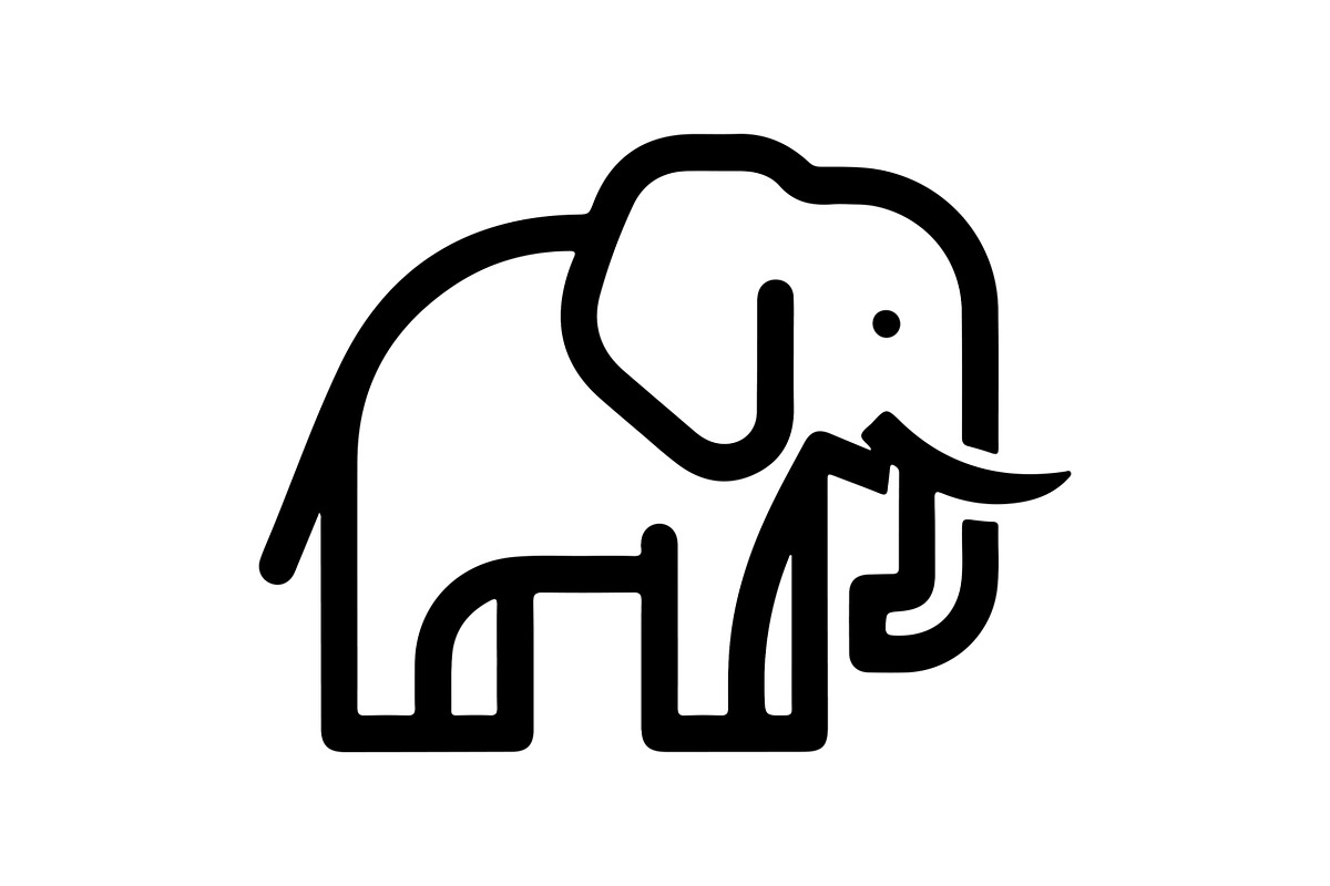 Elephant Vector Elements Bundle, an Animal Illustration by balal (Photo 4 of 18)