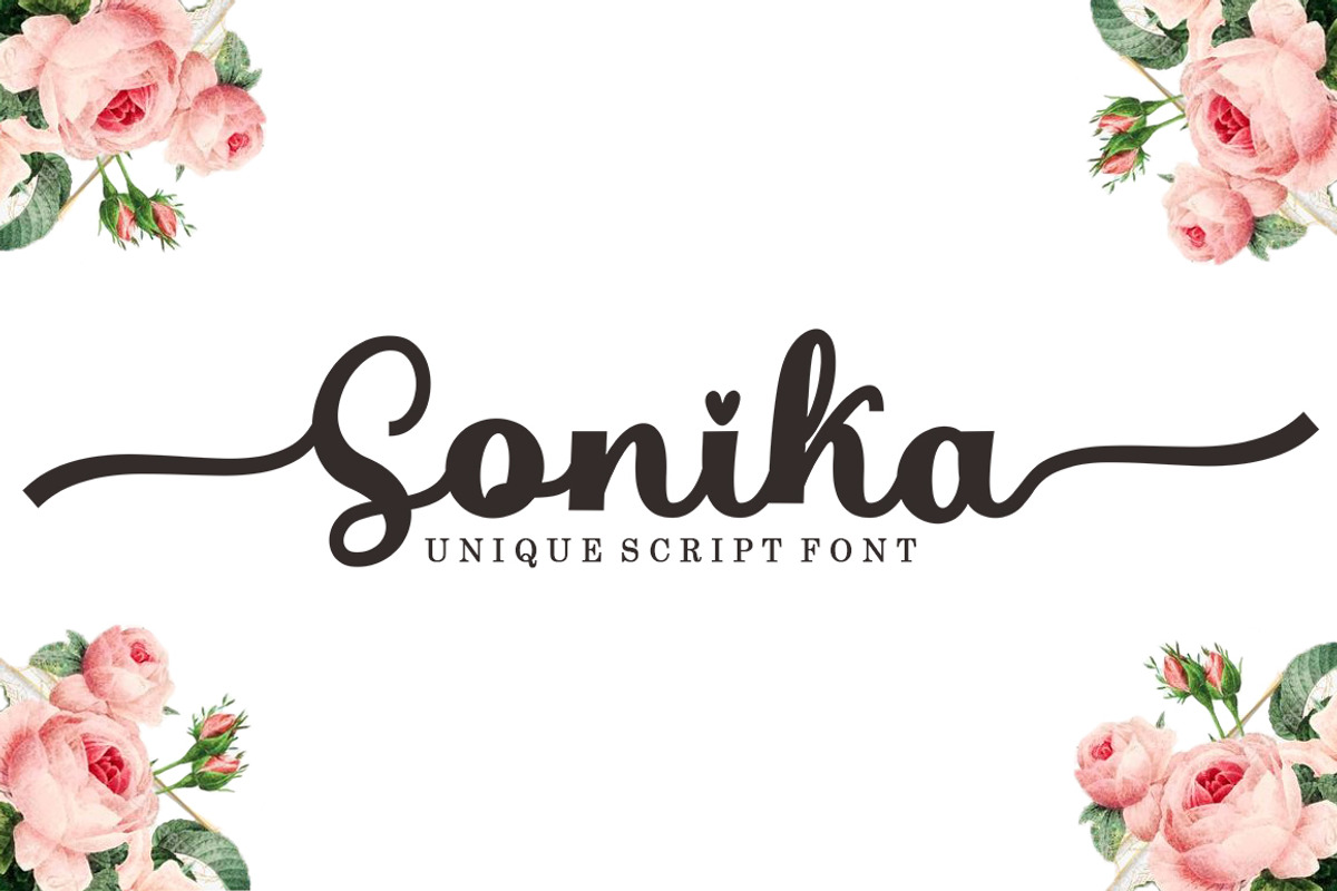 Sonika Script, a Script Font by Bosstype Studio (Photo 1 of 8)