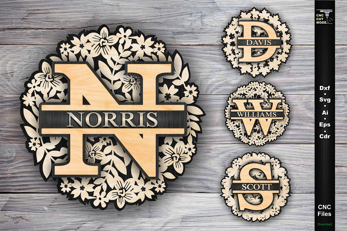 family door sign laser cutting svg, a Pattern Graphic by CncCutModel (Photo 1 of 4)