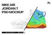 Nike Air Jordan 7 PSD Mockup, a Product Mockup by sophiesconcepts (Thumbnail 1 of 2)