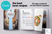 A4 Canva Recipes Cookbook Template, a Magazine Template by DeLaGranSiete (Thumbnail 1 of 11)