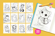 Animal Coloring Pages for Kids, an Animal Illustration by vik.stock (Thumbnail 14 of 17)