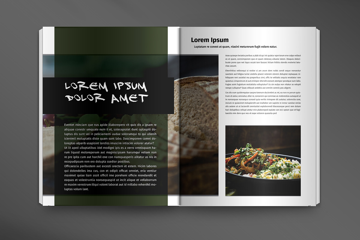 Gourmet Restaurant Magazine Set, a Templates & Theme by wavebreak