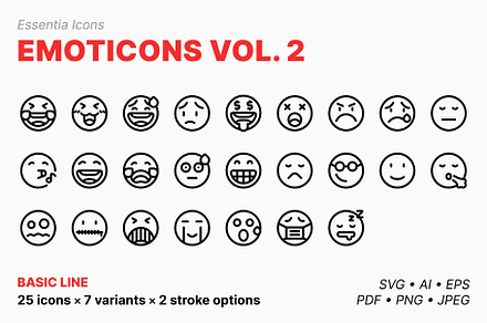 Emoticons vol. 2 (Line), an Emoji Icon by Totto House