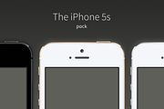 iPhone 5s Vector Pack, a Product Mockup by Device Kits (Thumbnail 1 of 3)