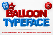 Balloon Typeface, an Illustration by 3DSTORE (Thumbnail 1 of 11)