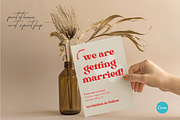Colorful Retro Themed Save The Date, an Invitation Template by StudioVonBraitenberg (Thumbnail 7 of 10)
