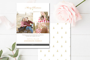 Holiday Press Card Template