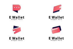 E wallet logo symbol vector design t, a Graphic by T.Vooka