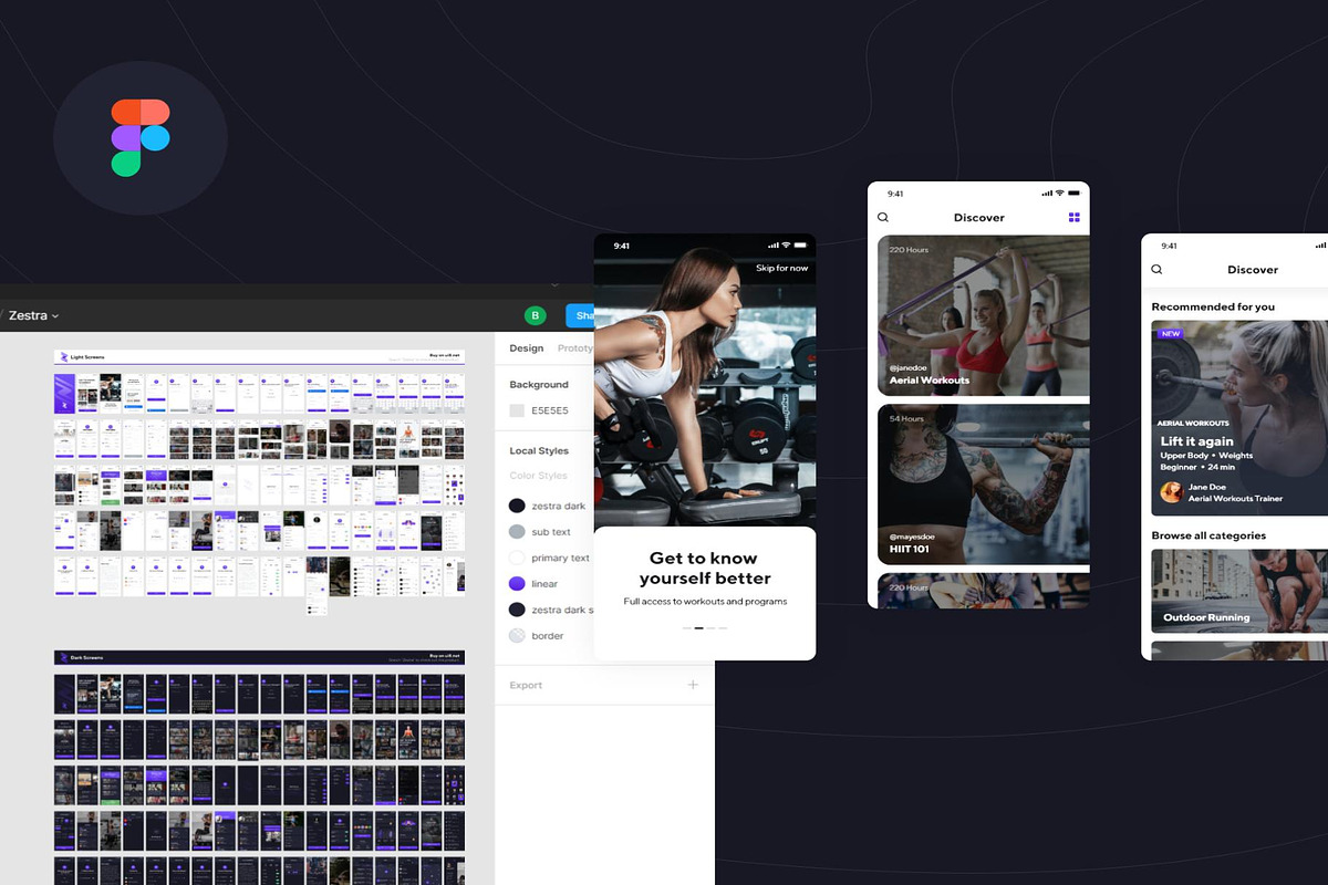 Zestra Fitness UI Kit, an UI Kit Template by Lumina_ui_ux202 (Photo 5 of 6)