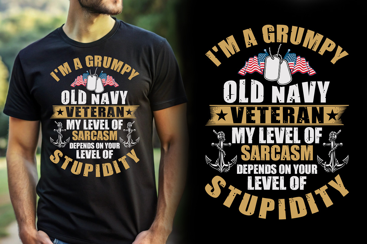 Veteran T-shirt Design, a Graphic by Crafts Bundle (Photo 1 of 2)