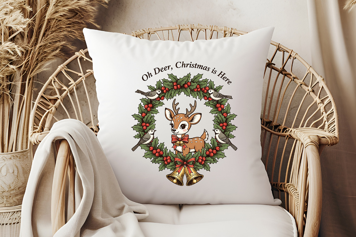 Vintage Christmas PNG, Deer, a Graphic by Libby Wishes (Photo 5 of 6)