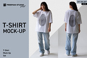 T-Shirt Mock-Up Set, a Shirt Mockup by Freeman Studio (Thumbnail 1 of 13)
