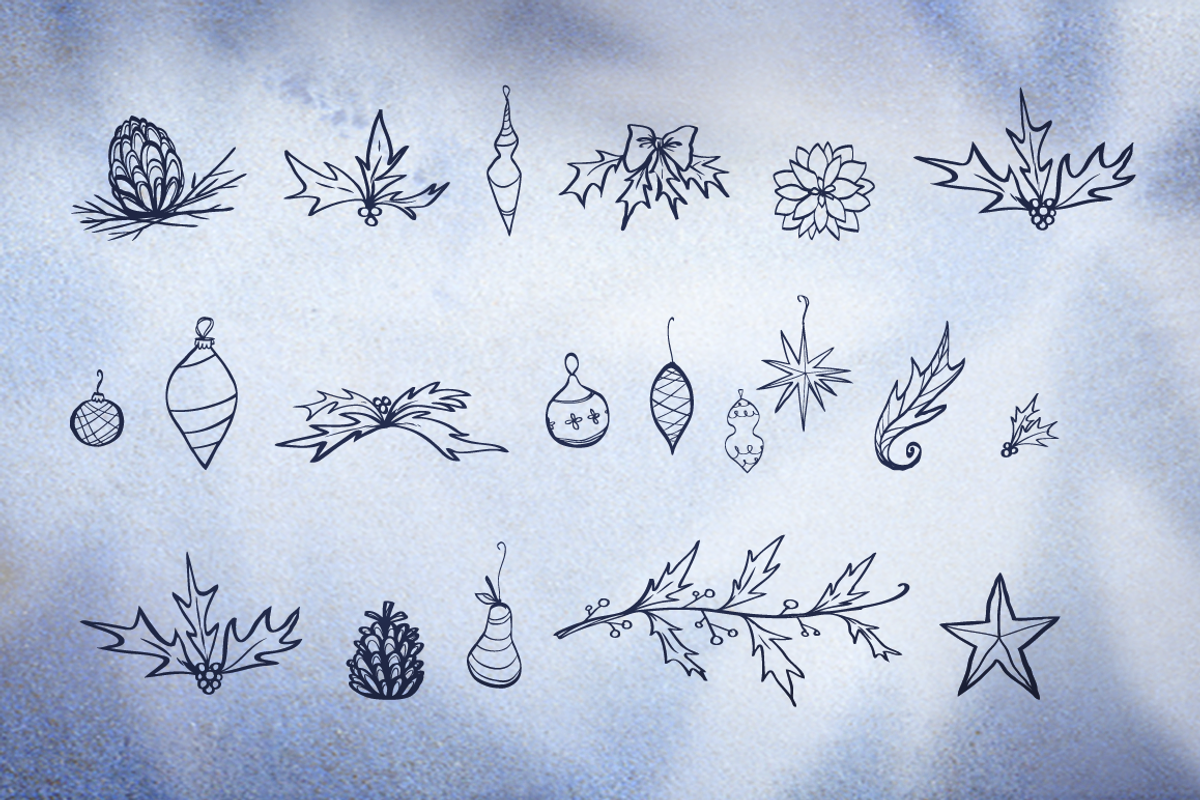 Blue Goblet Christmas Ornaments preview 3