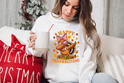 Happy Thanksgiving Girl Turkey PNG, an Illustration by designcity5 (Thumbnail 8 of 8)