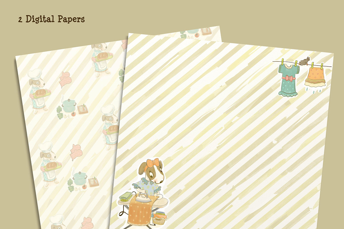 Household Chores- Clipart & Planner, a Decorative Illustration by Paper Doll Pets (Photo 4 of 6)