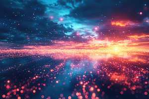 Blurred glitter sparkles and lights on dark background, a Background Photo by AlyaAnd