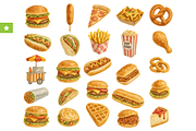 Fast Food Set Collection, an Object Graphic by RT Studio (Thumbnail 1 of 4)